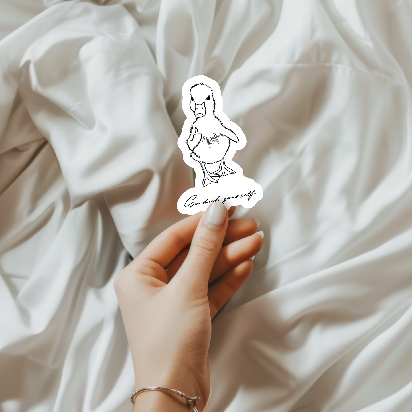 Go duck yourself - Sticker