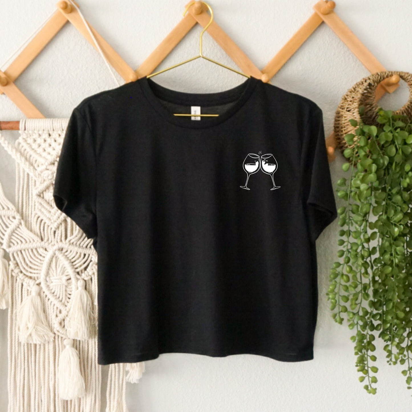 C'est vin correct - Noir (crop top)