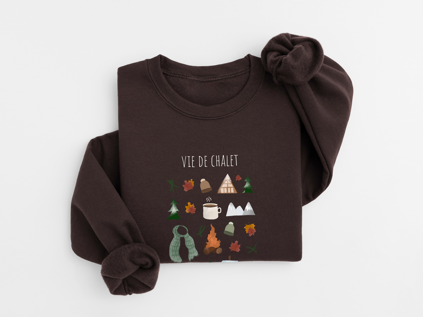 Vie de chalet - Brun café & beige
