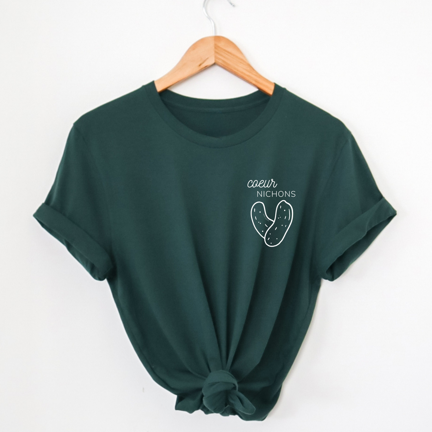 Coeurnichons - Vert forêt (crop top)