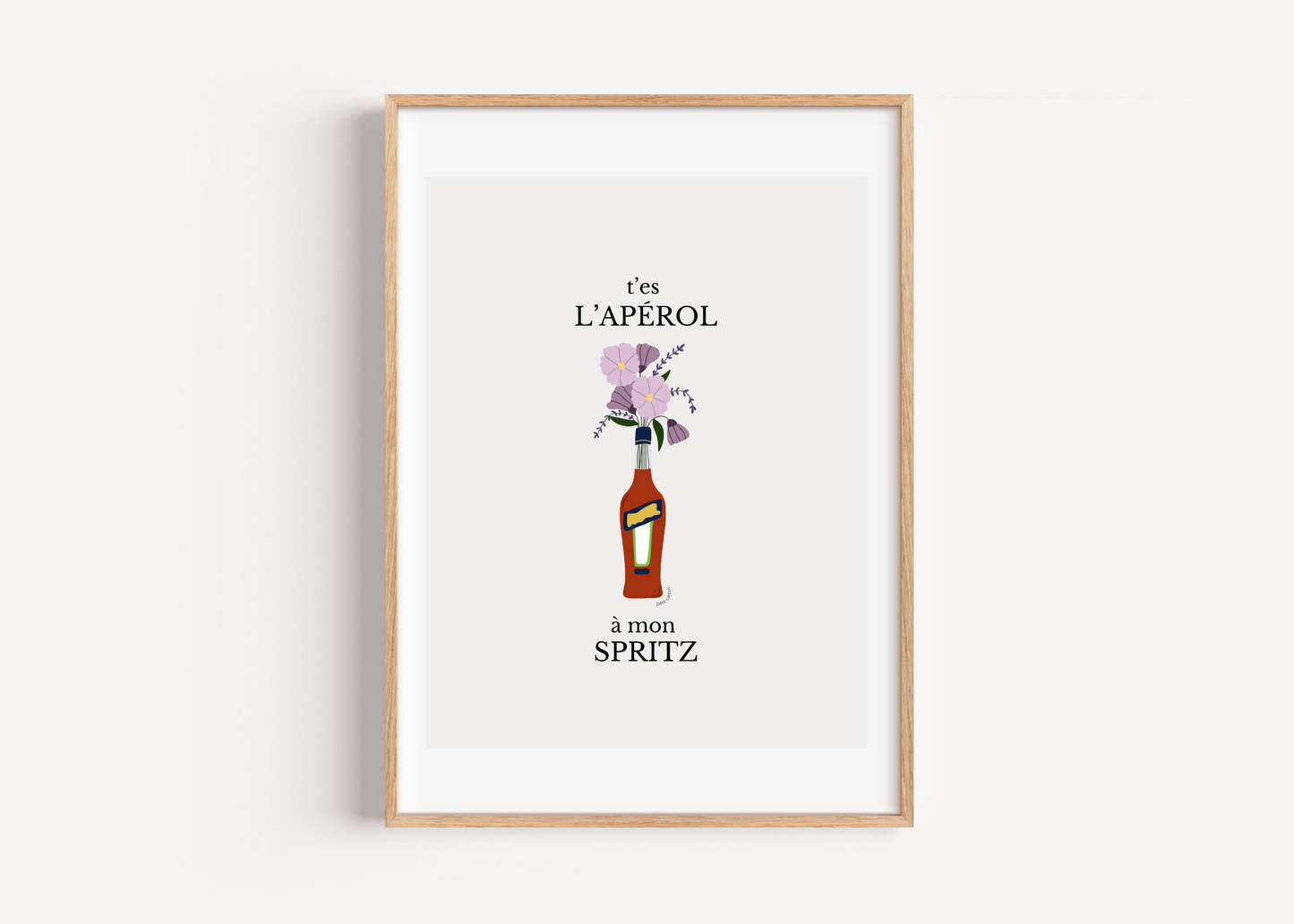 T'es l'Apéro à mon Spritz - Illustration numérique