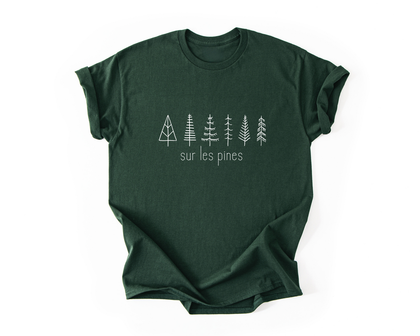 Sur les pines - Vert forêt