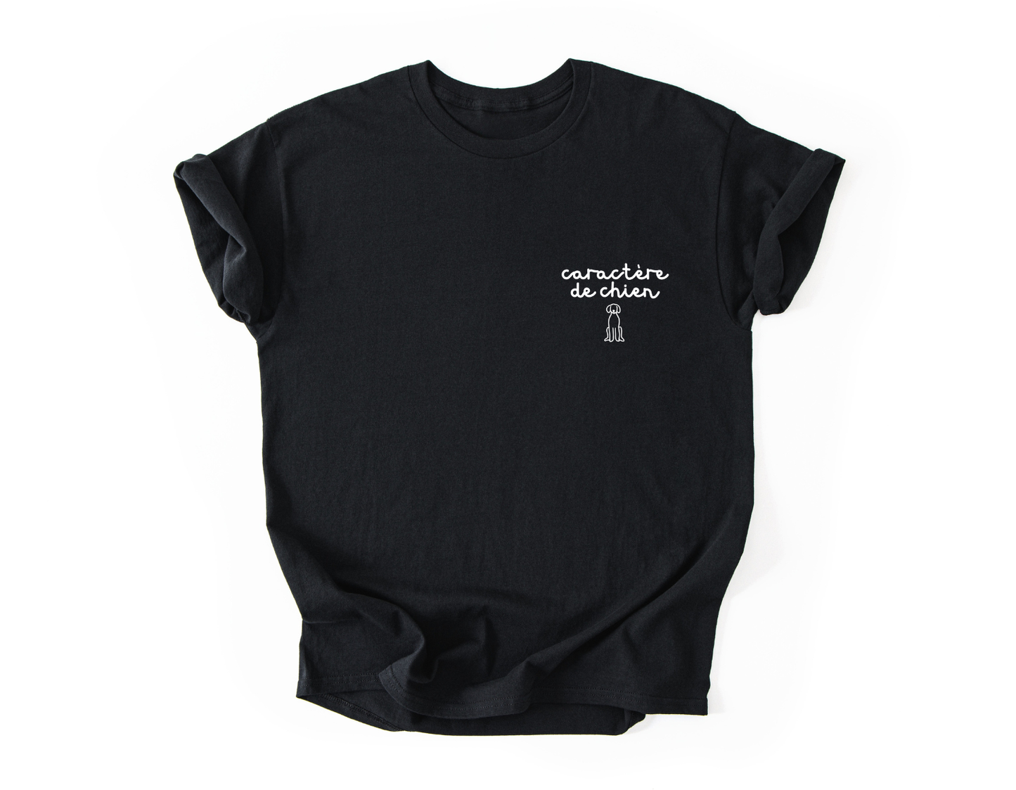 Caractère de chien - Blanc et noir