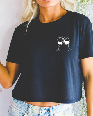 C'est vin correct - Noir (crop top)