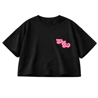 If you love someone - Old pink and forest green (crop top) (EN)