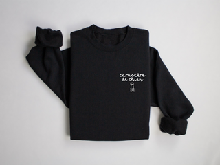 Caractère de chien - Noir, beige et vieux rose