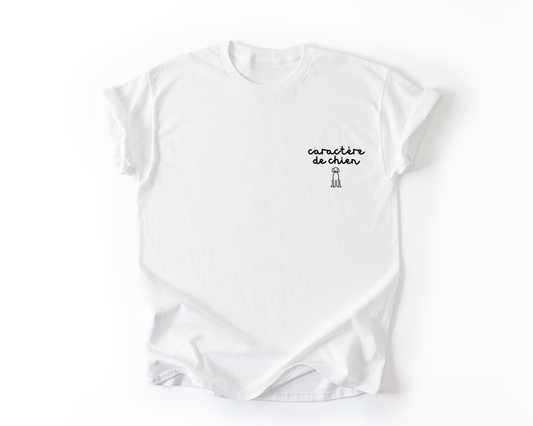 Caractère de chien - Blanc et noir