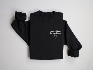 Caractère de cochon - Noir, beige et vieux rose