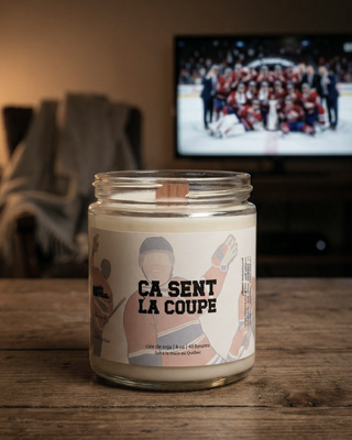 Ça sent la coupe - Bougie hockey