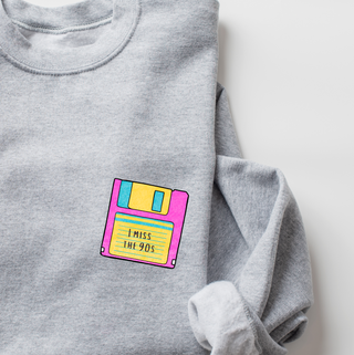 I miss the 90s (disquette) - Crewneck