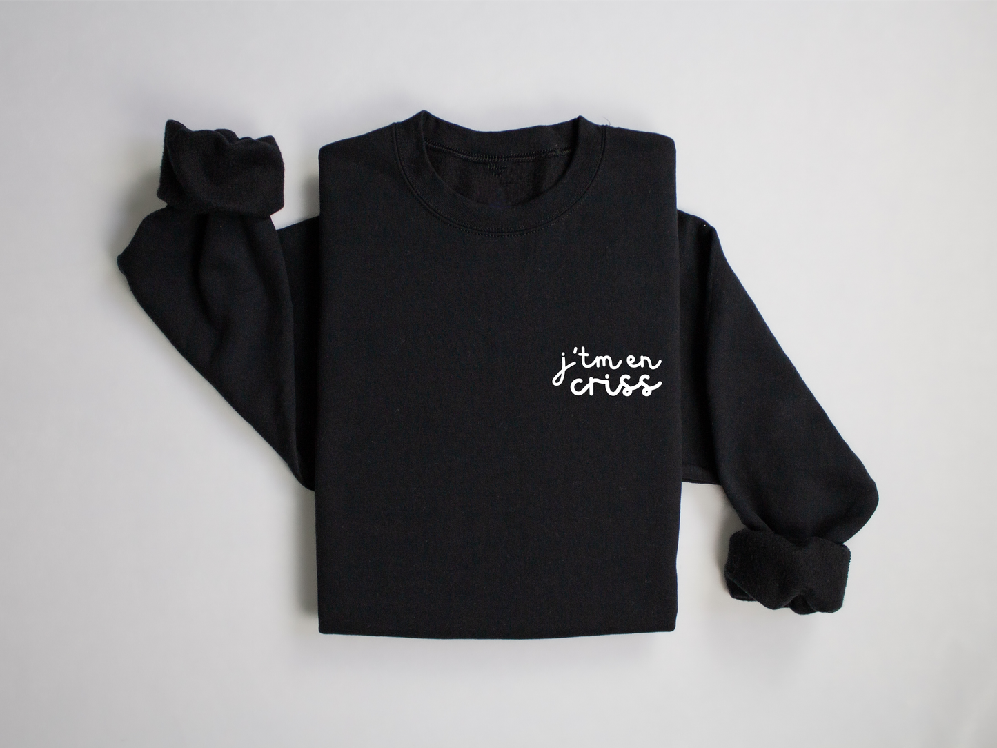 J'tm en criss - Noir, beige et vieux rose