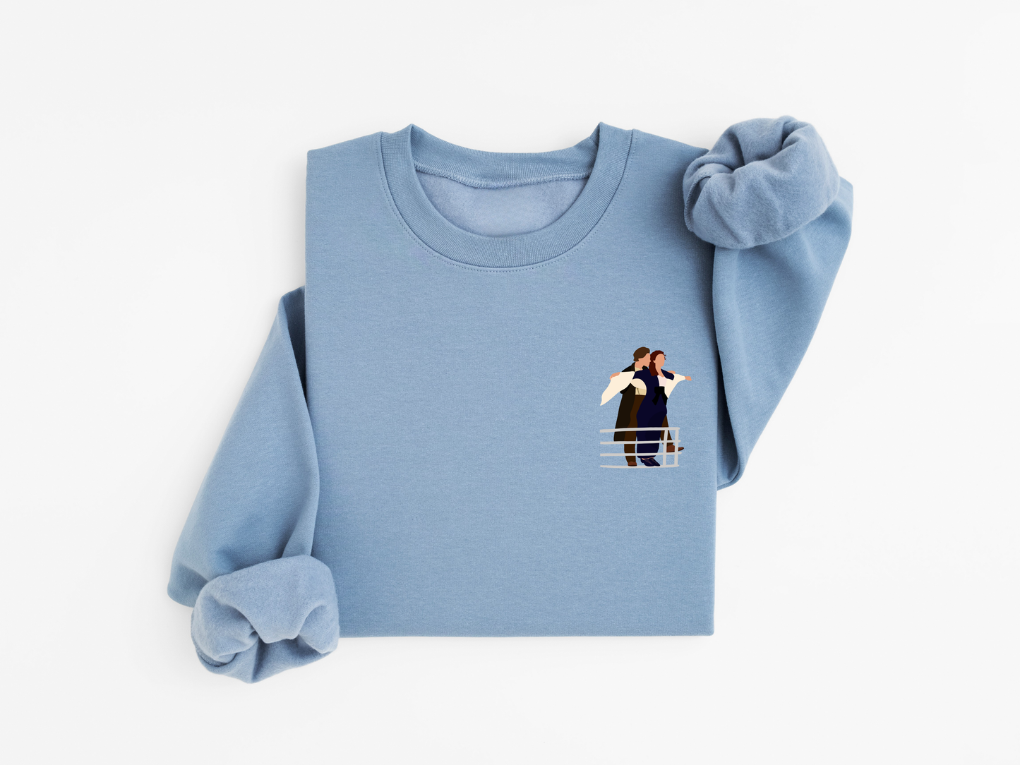 Titanic - Bleu pierre, vieux rose, vert forêt et beige