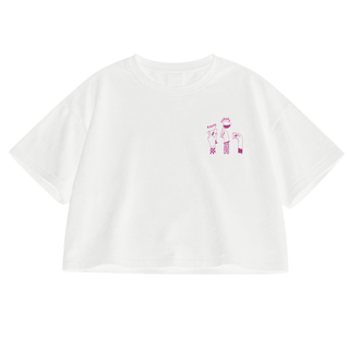 Bisous Cheers - Crop top