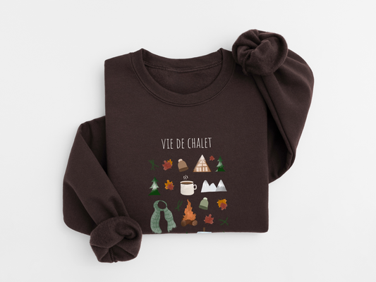 Vie de chalet - Brun café & beige