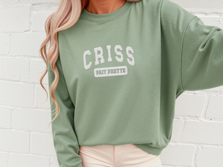 Criss Fait Frette - Vieux rose, Beige, Noir et Sauge