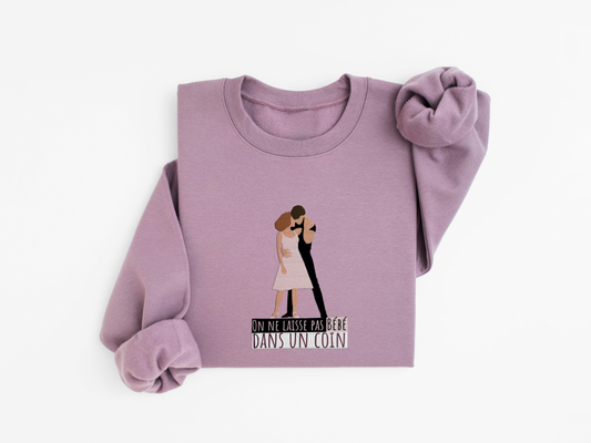 Bébé - Vieux rose, Blanc & Noir - BRODÉ