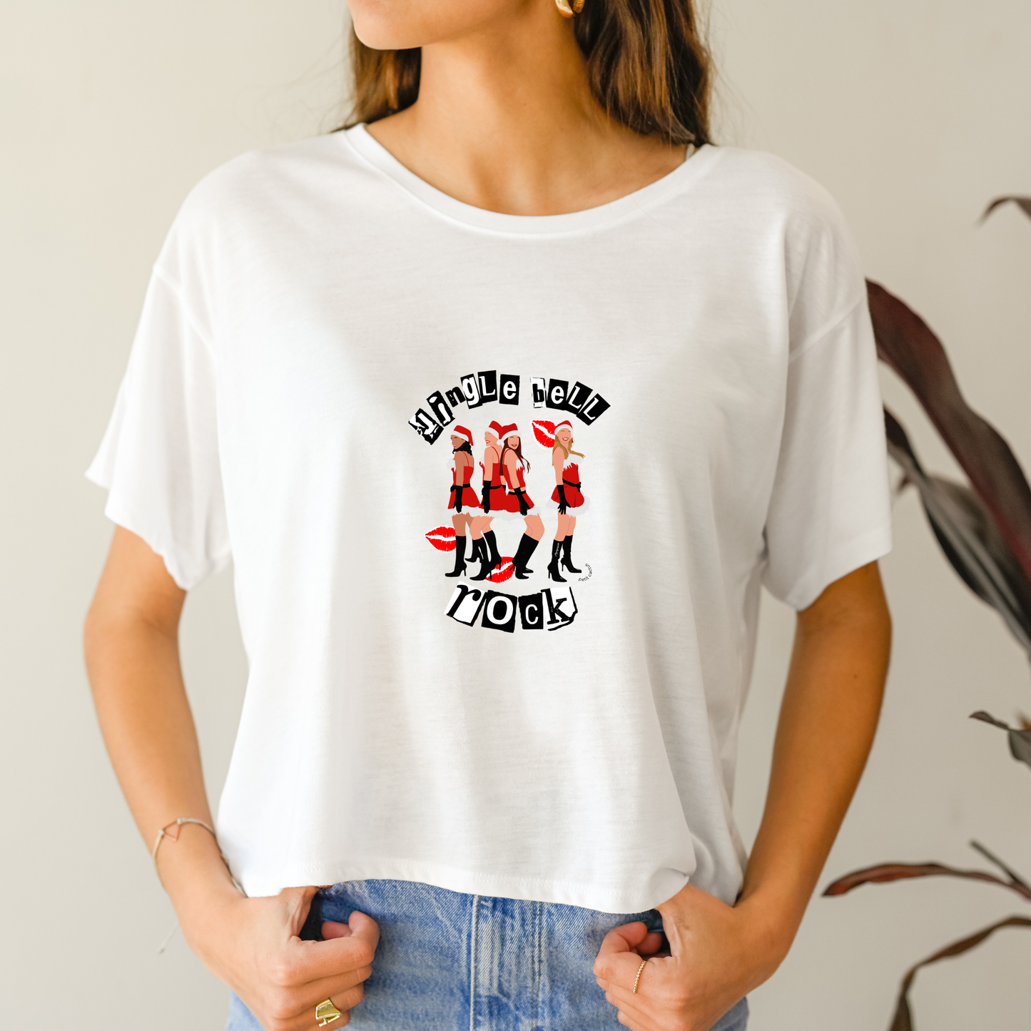 Méchantes ados - Blanc cassé (crop top)