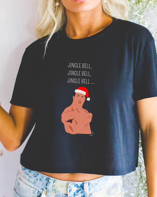 Jingle bell ROCK - Noir (crop top)