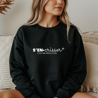 S'en crisser +, c'est ma résolution - Noir, brun café et vieux rose