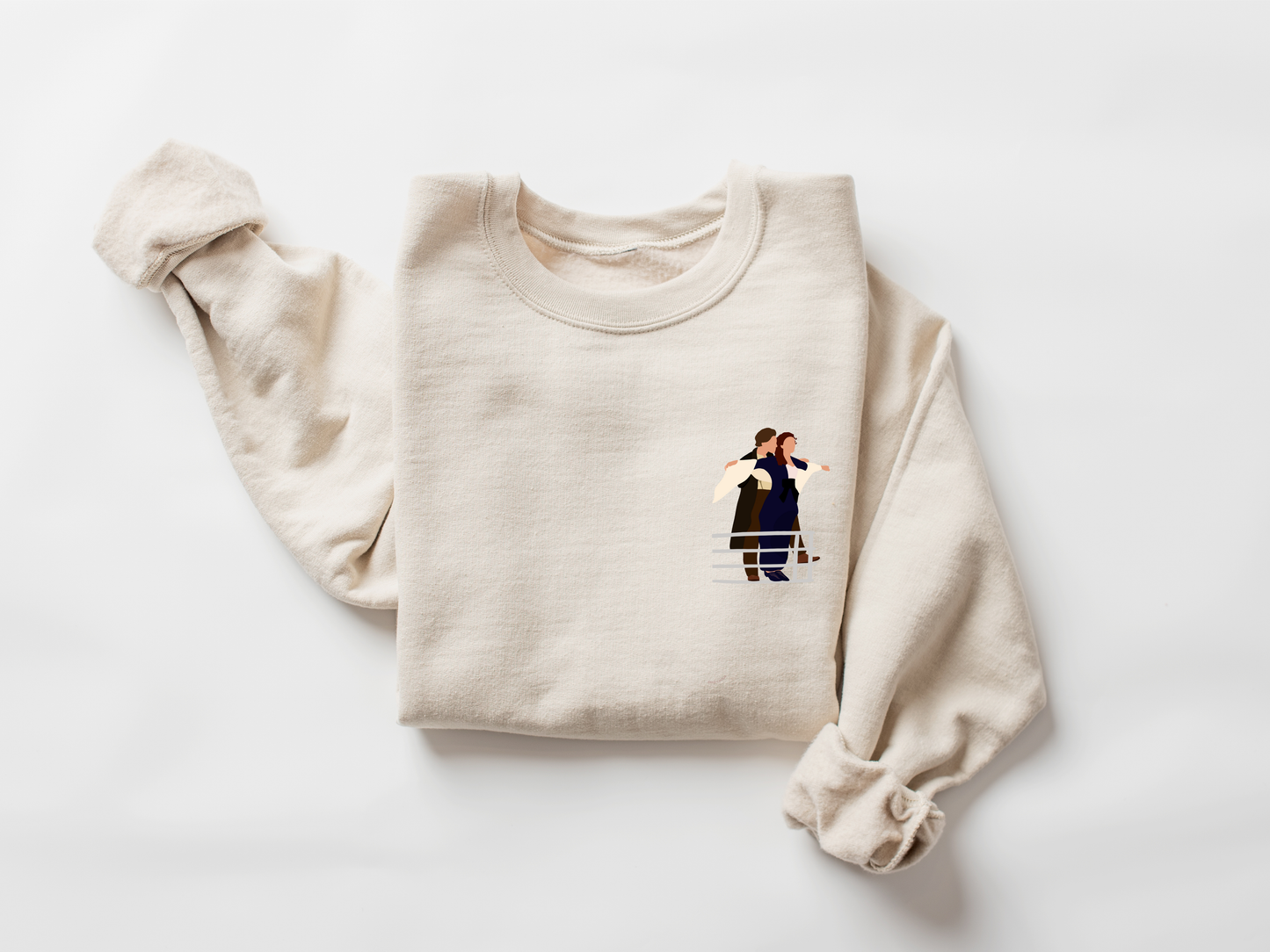 Titanic - Bleu pierre, vieux rose, vert forêt et beige