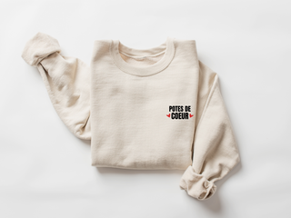 Potes de coeur - Brun café et Beige