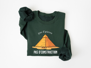 Pas d'pierre pas d'construction - Vert forêt