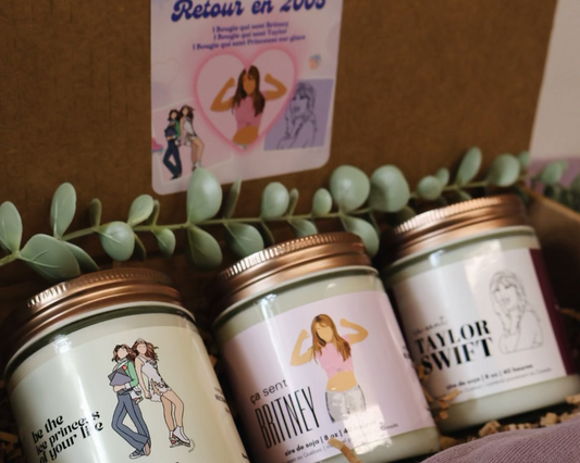 Coffret RETOUR EN 2005 - 3 bougies nostalgiques