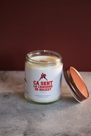 Coffret Ça sent le Hockey - 3 bougies hockey
