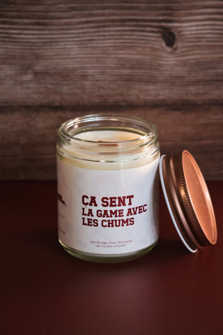 Smells like game night with the boys - Hockey candle