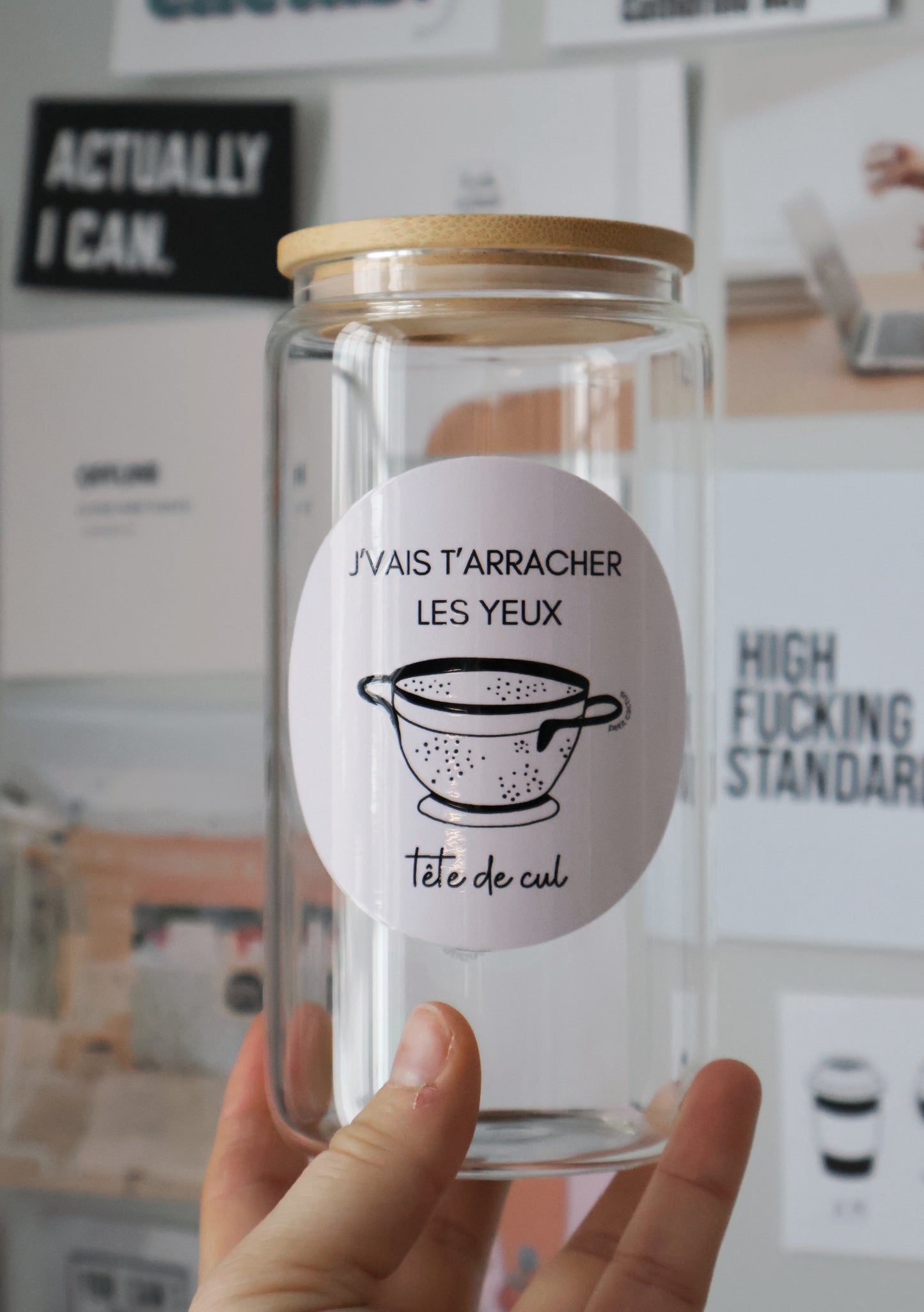Tête de cul - Tasse en verre