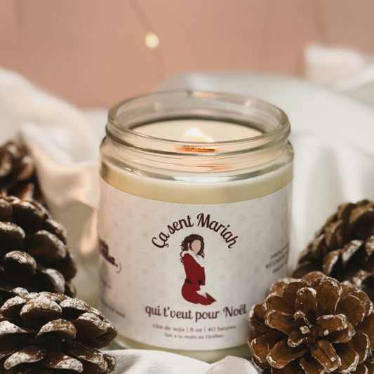 Ça sent Mariah qui t'veut pour Noël - Bougie