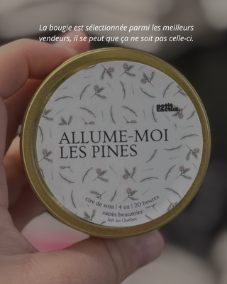 Bougie 4 oz SURPRISE - Gratuite