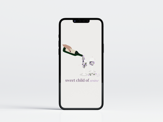 Sweet Child of Wine - Digital Illustration