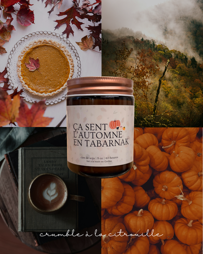 Ça sent l'automne en tabarnak - Bougie