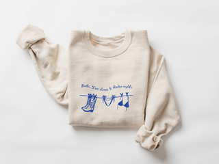 Boots, Tan lines & Rodeo nights - Crewneck