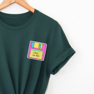 I miss the 90s (disquette) - Crop top