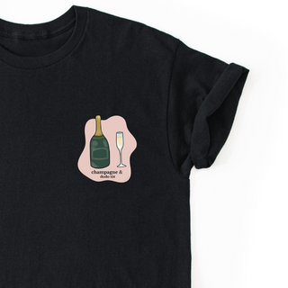 Champagne and early sleep - T-shirt